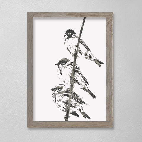 Little Bird Three - 12 x 16