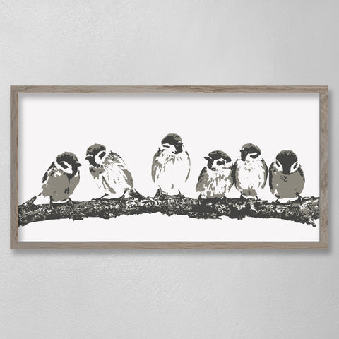 Birds on a Branch - 12 x 24