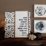 EVERGREEN QUOTE AND INTO THE FOREST