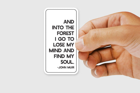 INTO THE FOREST STICKER