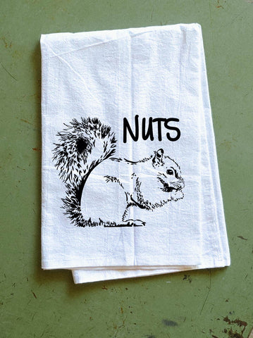 SQUIRREL TEA TOWEL - PUNNY PINES