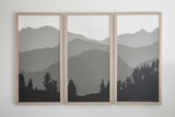 ALPINE TRIPTYCH — Panoramic Series | Three 12x24 Framed Prints