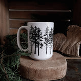 Into the Forest Ceramic Mug - 15 oz  - Free Shipping